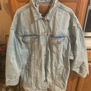 Aerie Oversized Denim Vintage Style Jacket